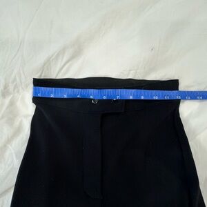 AMERICAN APPAREL High Rise RIDING PANTS Ribbed Equestrian BLACK-Medium fits 4-6